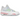 Jordan 4 Retro Valentine's Day baskets vue sous angle avec tige en cuir rouge, lacets blancs et unité Air visible