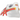 ASICS X Atmos Gel-ptg 3 Strand White baskets de profil avec une tige en cuir blanc, des détails rouges et des lacets classiques
