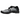 Nike Air Rift LTR Metallic Silver baskets de profil avec bout séparé, empeigne en cuir argenté métallisé et brides ajustables