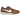 Nike Gato Light British Tan Archaeo Brown baskets en vue laterale avec une tige en daim marron et une swoosh blanche