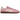 Adidas Handball Spezial Kith x Lionel Messi Light Pink baskets en profil avec daim rose clair et détails blancs