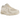 New Balance 860v2 Aime Leon Dore White baskets en vue sous angle avec tige en mesh blanc, details argentés et lacets.