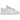 Nike Dunk Low Next Nature White Blue Tint baskets en vue latérale avec une empeigne en cuir blanc et bleu clair et des lacets