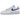 Nike Air Force 1 Low '07 LV8 White Deep Royal Blue baskets en profil lateral avec une tige en cuir blanc et des détails bleus