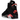 Jordan 6 Retro Infrared Salesman baskets de profil avec une empeigne en cuir noir, des détails rouges et une semelle visible.