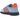 Adidas Manchester SPZL C.P. Company Light Blue baskets en vue laterale avec daim bleu clair et details fonces sur la semelle