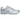ASICS Gel-Nimbus 10.1 Kimhēkim Pure Silver baskets en vue sous angle avec mesh argenté et détails métalliques