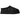 UGG Tazz Sunwave Slipper Black baskets vues de profil avec suède noir et bordure brodée sur la semelle