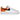 Nike Air Force 1 Low '07 Essential White/Brilliant Orange baskets de profil avec une tige en cuir blanc et des détails orange
