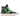 Dragon Ball Z x Converse Chuck 70 'Shenron' baskets en vue sous angle avec une tige verte et des lacets blancs