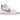 Nike Blazer Mid 77 White Adobe Red Stardust Sail baskets en vue laterale avec tige en cuir blanc et logo swoosh rouge vif