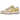 Nike Dunk Low Lemon Drop baskets en vue profil latéral avec des superpositions en cuir jaune