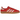 Adidas Gazelle Indoor Better Scarlet Wonder White Gum baskets en profil avec tige en suède rouge et détails en cuir blanc