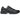 ASICS Gel-NYC Black baskets en vue laterale avec une tige en mesh noir, des details en daim et une semelle grise