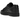 New Balance 480 Black baskets de profil avec une tige en cuir noir, un logo blanc et une semelle assortie