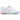 Jacquemus x Nike Cryoshot Tiempo R10 'France' baskets vue de profil avec une empiècement blanc, des détails bleus et des lacets