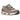 ASICS Gel-NYC Birch Driftwood baskets en profil latéral avec une tige en mesh beige, des détails en daim et des lacets