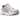 ASICS Gel-1130 White Taro Purple baskets de profil avec une tige en mesh blanc, des details violets et des lacets