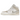 Jordan 1 Mid SE Craft Tech Grey baskets de profil avec une tige grise en cuir et textile, une semelle intermédiaire blanche et un swoosh noir