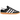 Adidas Hamburg Black White Gum baskets en vue latérale avec une tige en suède noir, des bandes blanches et une semelle gomme.