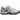 Salomon XT-Quest Lunar Rock Bright Chartreuse baskets vue sous angle avec empeigne en mesh gris et accents jaunes
