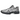 ASICS Gel-Kayano 20 Gravel Pure Silver baskets de profil avec une empeigne en mesh argenté et des détails gris