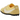 Nike Moon Shoe OG Soft Yellow Black Soft Pearl baskets vue de profil avec tige jaune et swoosh noir