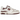 New Balance 550 Sea Salt Burgundy baskets en vue laterale avec une tige en cuir blanc et des details bordeaux