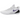 Nike Kobe 9 Elite Low EM Protro White Court Purple baskets vue de profil avec empeigne blanche et details violets