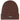 Bonnet Supreme Mohair Beanie FW24 Brown vue de face, en mohair marron foncé doux avec une texture visible et un logo tricoté sur le revers.