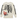 Supreme Hanes Bones Thermal Crew FW25 (1 Pack) White baskets vue de face d'un pull blanc à manches longues avec imprimé squelette