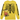Supreme Hanes Bones Thermal Crew FW25 (1 Pack) Yellow baskets vue de face avec logo Supreme noir emblématique sur un haut à manches longues jaune