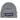 Supreme New Era Box Logo Beanie baskets vue de face en mélange de laine gris chiné avec l'emblématique logo Box rouge et blanc brodé à l'avant.