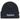 Supreme New Era Box Logo Beanie FW25 Navy baskets vue de face avec un design en tricot bleu marine et le logo Supreme blanc sur le revers