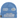 Supreme New Era Football Beanie Light Blue baskets vue de face en mélange de laine bleu clair avec logo Supreme brodé blanc et détails New Era