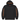 Supreme Woven Patches Hooded Sweatshirt Black baskets vue de face du sweat à capuche noir avec patchs tissés et poche kangourou
