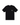 Stussy Tee Black baskets vue de face, un t-shirt noir sobre arborant le logo Stüssy blanc emblématique imprimé sur la poitrine, coupe décontractée